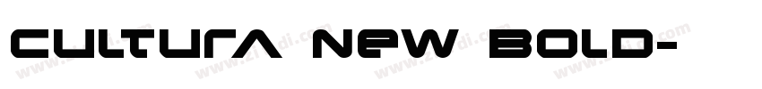 Cultura New Bold字体转换